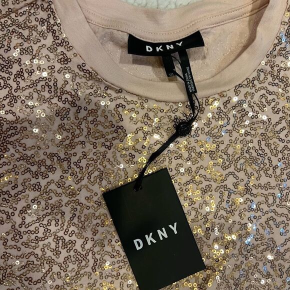 DKNY Foundation Short sleeve crewneck top in blush - Picture 9 of 10